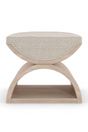 Wooden Crescent Ottoman | Caracole Open Enrollment | Oroa.com