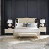 Beige Metal Trellis Bed | Caracole Star Of The Night