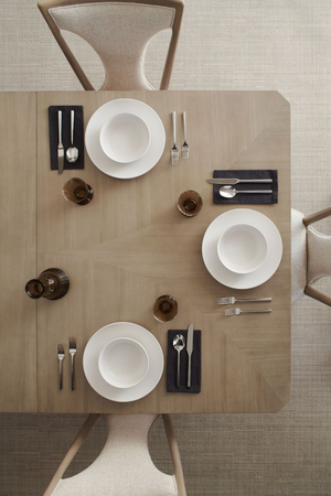 Beige Extendable Dining Table | Caracole Here to Accommodate | Oroa.com
