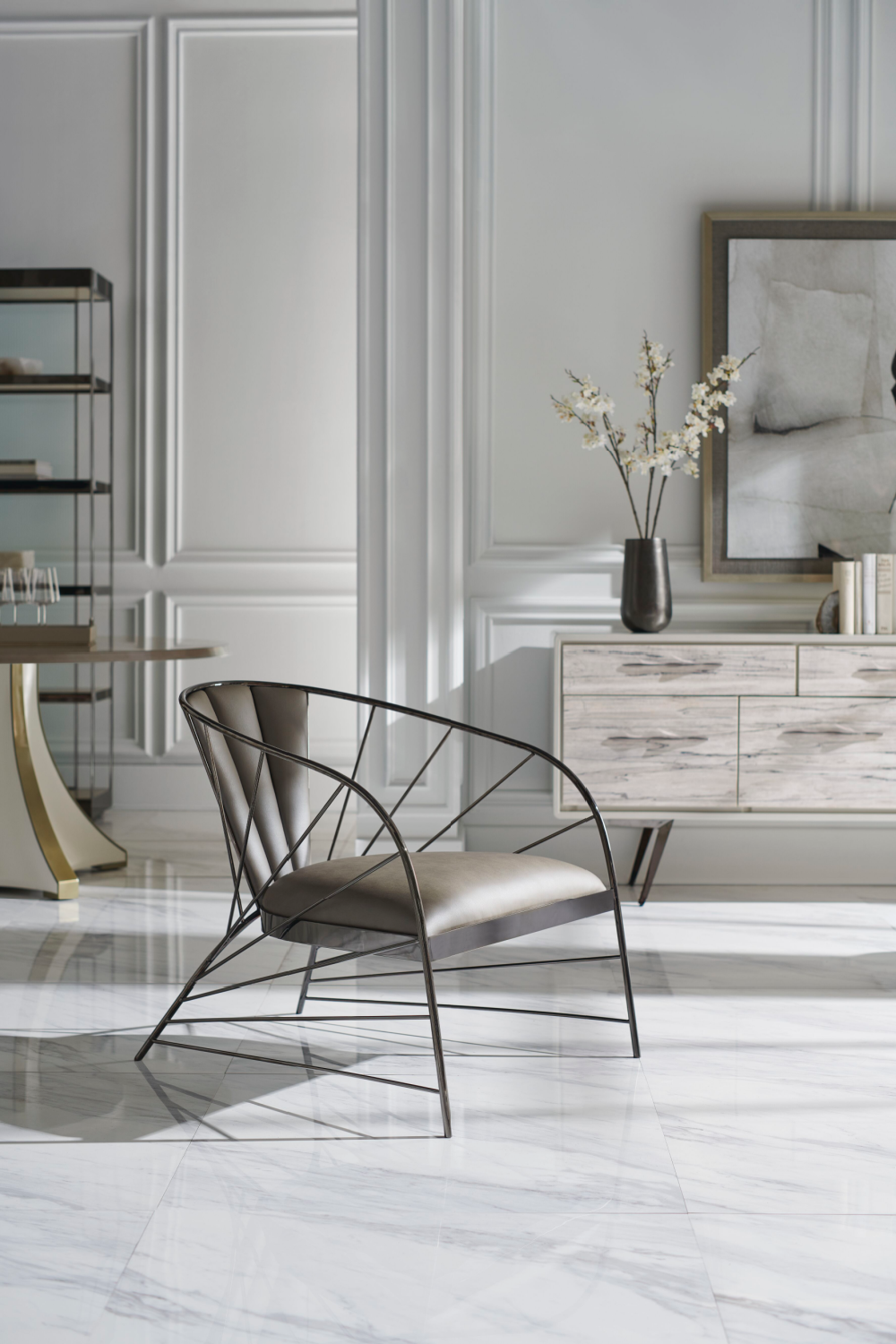 Rosette Motif Dining Table | Caracole Great Expectations | Oroa.com