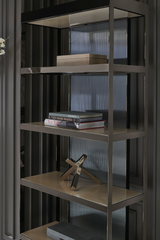 Bronze Framed Display Cabinet | Caracole Shelf Life | Oroa.com
