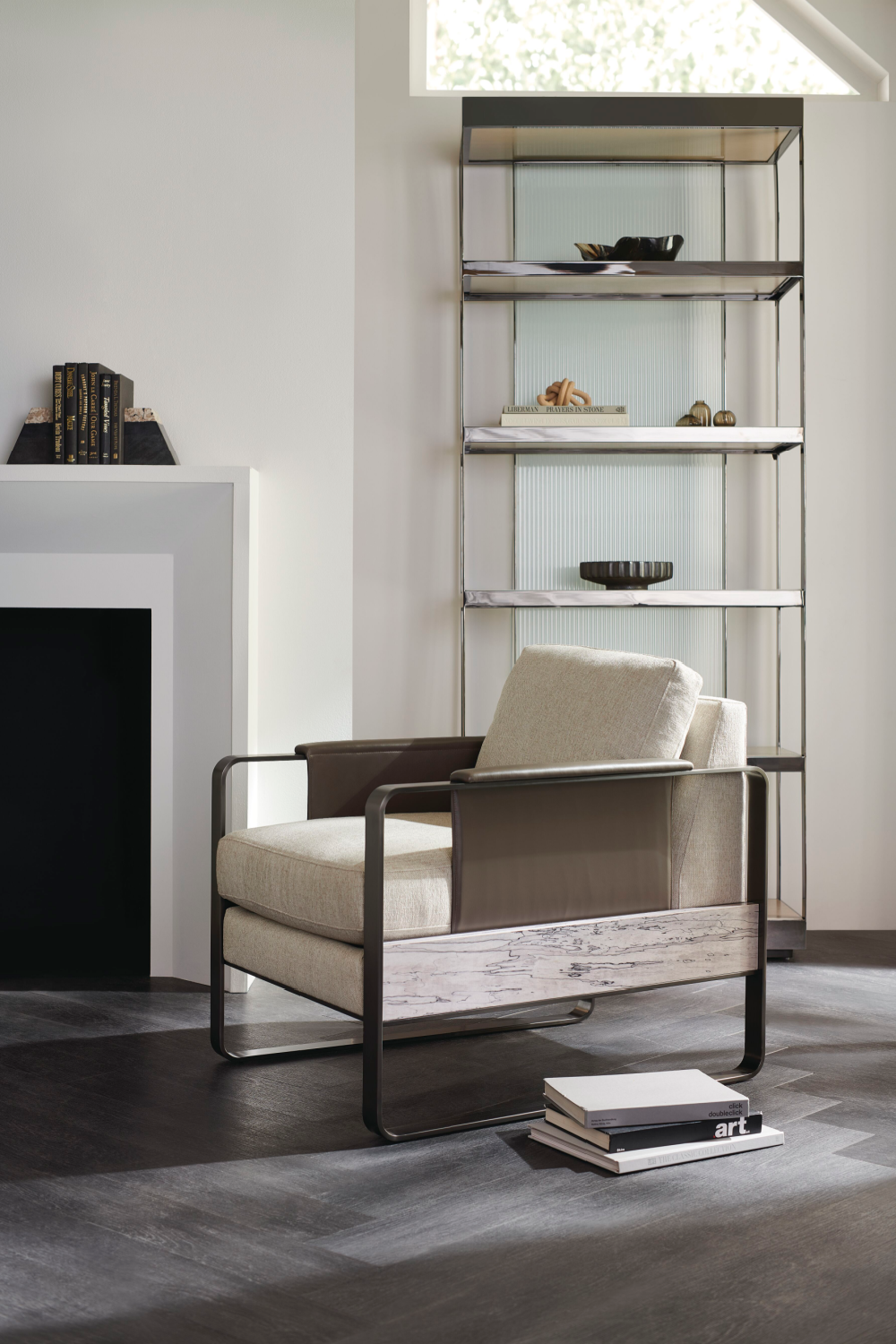 Bronze Framed Display Cabinet | Caracole Shelf Life | Oroa.com