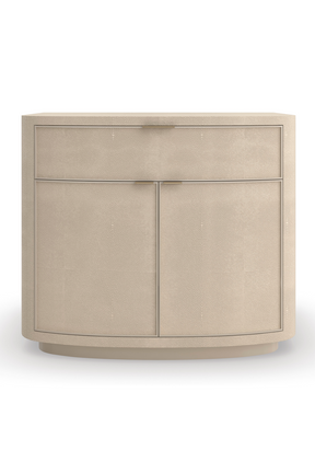 Cream Shagreen Nightstand | Caracole Simply Perfect | Oroa.com