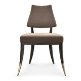 Taupe Velvet Dining Chair by Caracole Caress – OROA