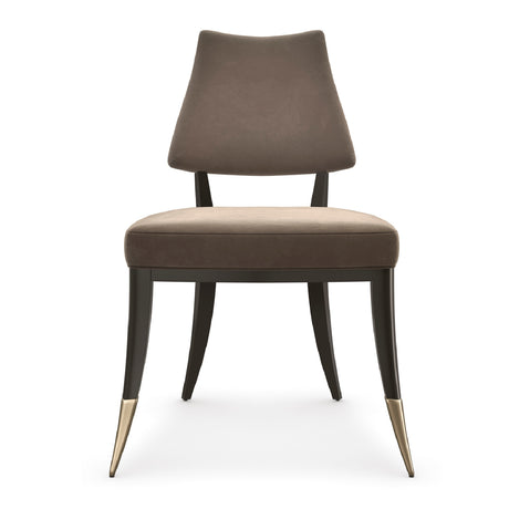 Taupe Velvet Dining Chair by Caracole Caress – OROA