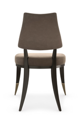 Taupe Velvet Dining Chair | Caracole Caress | Oroa.com