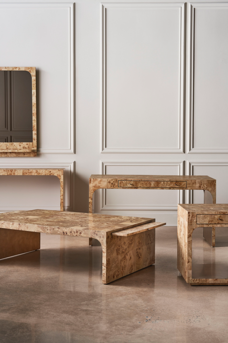 Mappa Burl End Table | Caracole Burlesque | Oroa.com