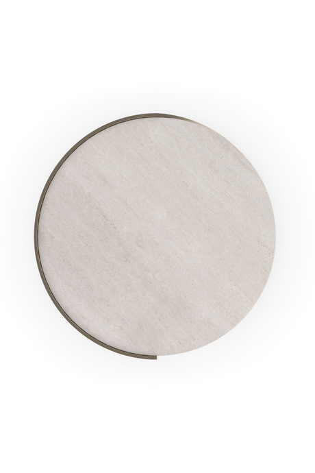Spiral Silver Leaf Side Table | Caracole Nautilus | Oroa.com
