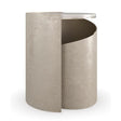 Spiral Silver Leaf Side Table | Caracole Nautilus | Oroa.com