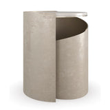 Spiral Silver Leaf Side Table | Caracole Nautilus | Oroa.com