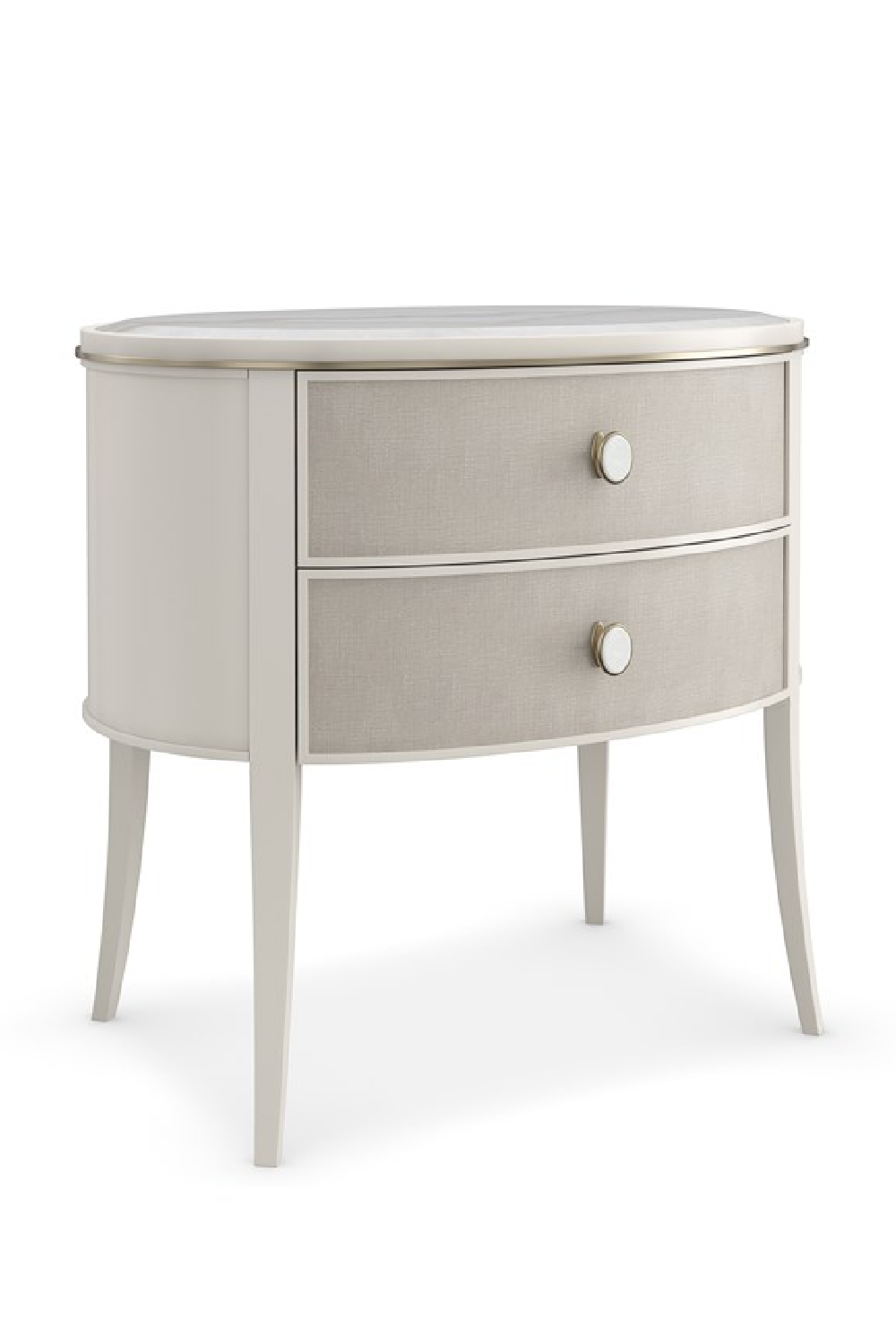 Marble Top 2-Drawer Nightstand | Caracole Bruges | Oroa.com