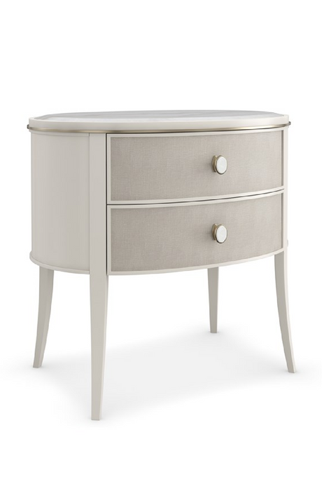 Marble Top 2-Drawer Nightstand | Caracole Bruges | Oroa.com