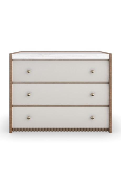 Sycamore Panel 3-Drawer Nightstand | Caracole Avignon | Oroa.com
