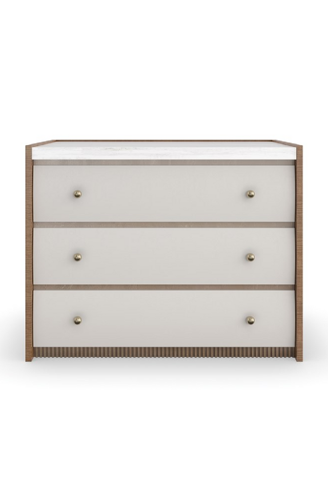 Sycamore Panel 3-Drawer Nightstand | Caracole Avignon | Oroa.com