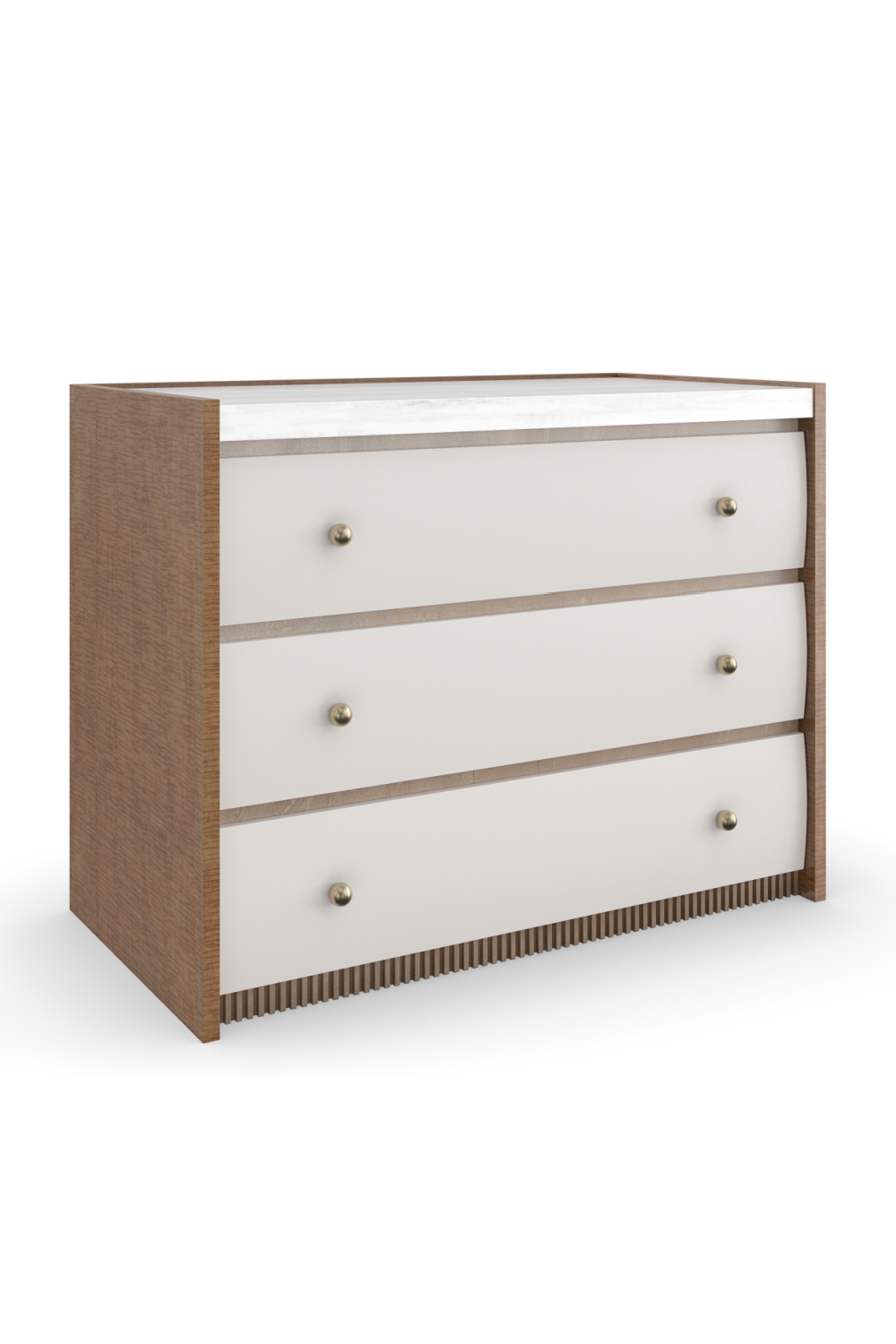 Sycamore Panel 3-Drawer Nightstand | Caracole Avignon | Oroa.com