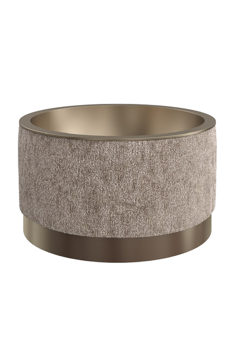 Round Chenille Storage Ottoman | Caracole Ritz | Oroa.com