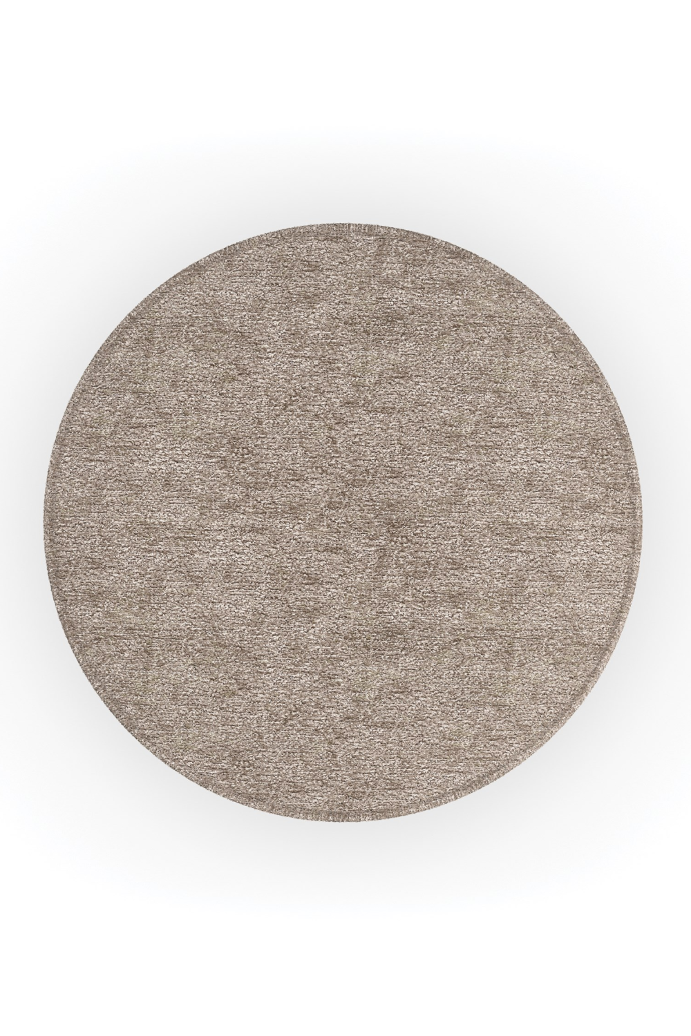 Round Chenille Storage Ottoman | Caracole Ritz | Oroa.com