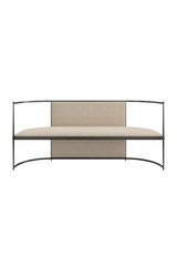 Metal Framed Wool Bench | Caracole Toulouse | Oroa.com