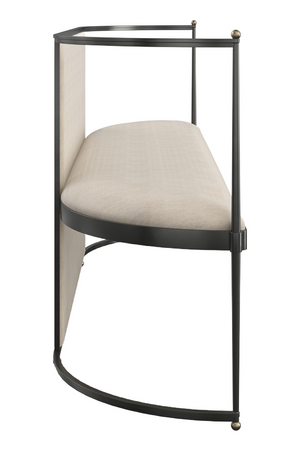 Metal Framed Wool Bench | Caracole Toulouse | Oroa.com