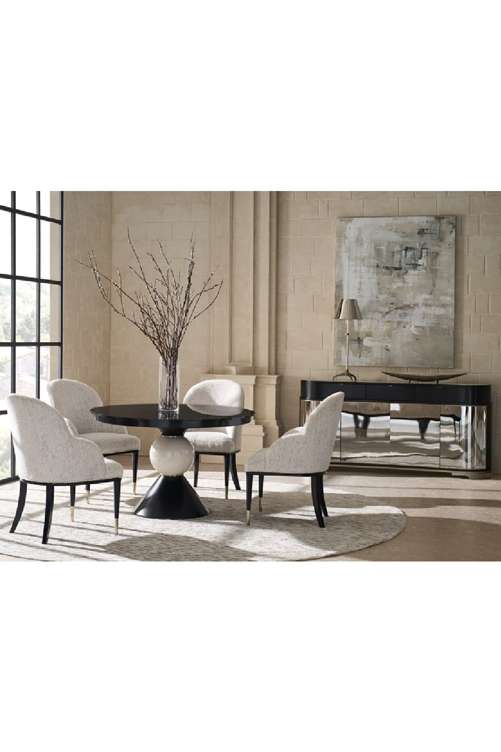 Silver 4-Door Sideboard | Caracole Glace | Oroa.com