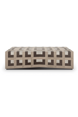 Parquet Rectangular Coffee Table | Caracole Illusion | Oroa.com