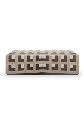 Parquet Rectangular Coffee Table | Caracole Illusion | Oroa.com