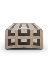 Parquet Rectangular Coffee Table | Caracole Illusion | Oroa.com
