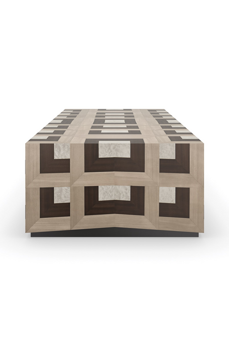 Parquet Rectangular Coffee Table | Caracole Illusion | Oroa.com