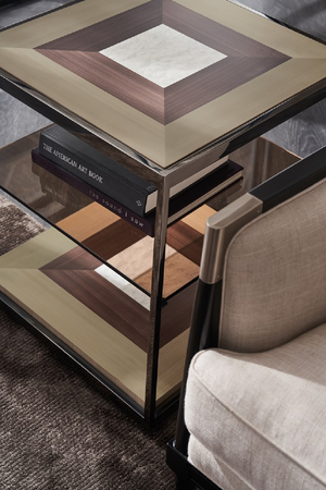 Bronze 3-Layered End Table | Caracole Impossible | Oroa.com