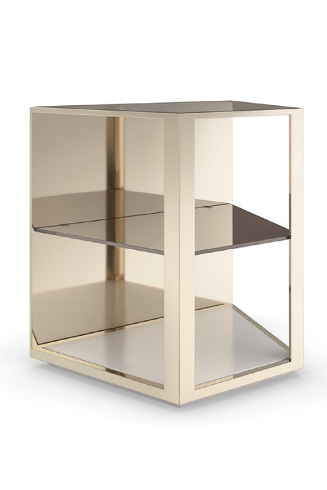 3-Layer Glass End Table | Caracole Refraction | Oroa.com