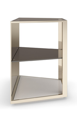 3-Layer Glass End Table | Caracole Refraction | Oroa.com