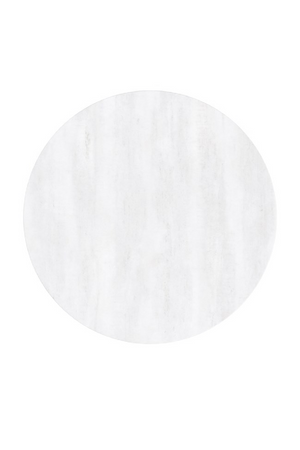 White Stone Pedestal Side Table | Caracole Beta | Oroa.com