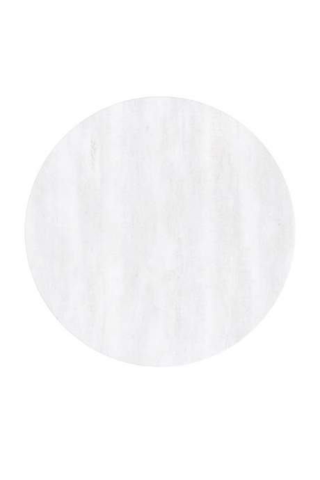 White Stone Pedestal Side Table | Caracole Beta | Oroa.com