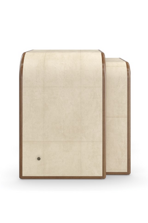 Ivory Parchment Nesting Tables (2) | Caracole Delano | Oroa.com