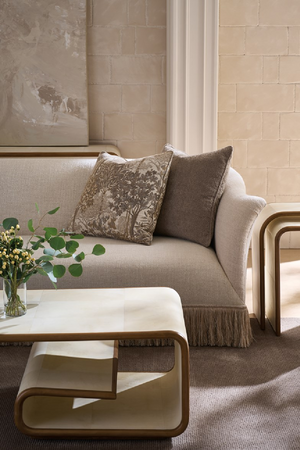 Ivory Parchment Nesting Tables (2) | Caracole Delano | Oroa.com