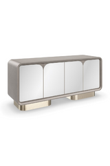 Mirrored 4-Door Media Unit | Caracole Aero | Oroa.com