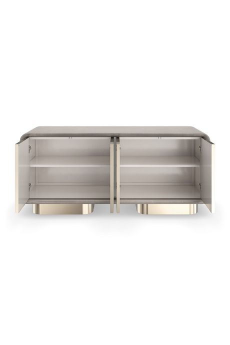Mirrored 4-Door Media Unit | Caracole Aero | Oroa.com