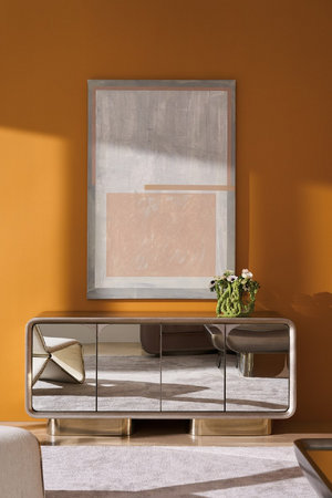 Mirrored 4-Door Media Unit | Caracole Aero | Oroa.com