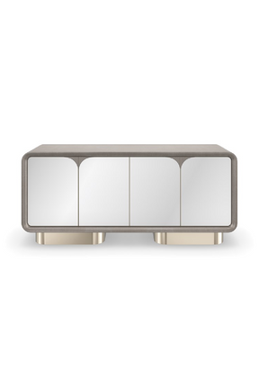 Mirrored 4-Door Media Unit | Caracole Aero | Oroa.com
