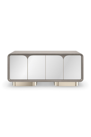 Mirrored 4-Door Media Unit | Caracole Aero | Oroa.com