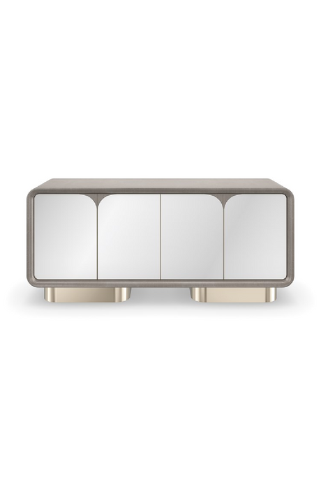 Mirrored 4-Door Media Unit | Caracole Aero | Oroa.com