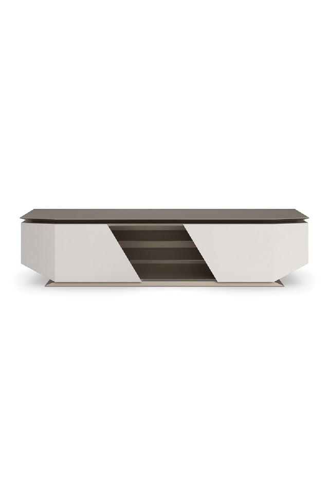 Metallic Modern Media Unit | Caracole Axis | Oroa.com