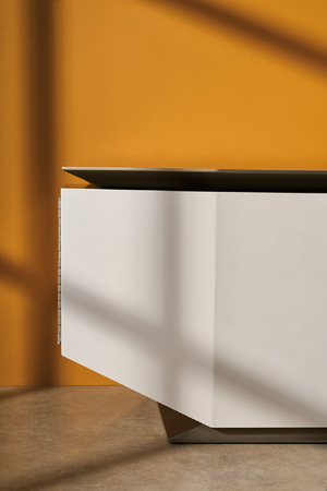 Metallic Modern Media Unit | Caracole Axis | Oroa.com