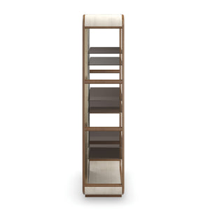 Gold Wooden Framed Bookcase | Caracole Fairmont