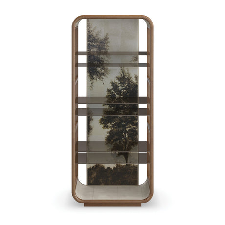 Gold Wooden Framed Bookcase | Caracole Fairmont