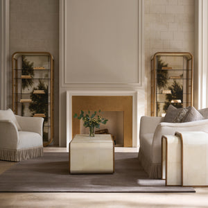 Gold Wooden Framed Bookcase | Caracole Fairmont