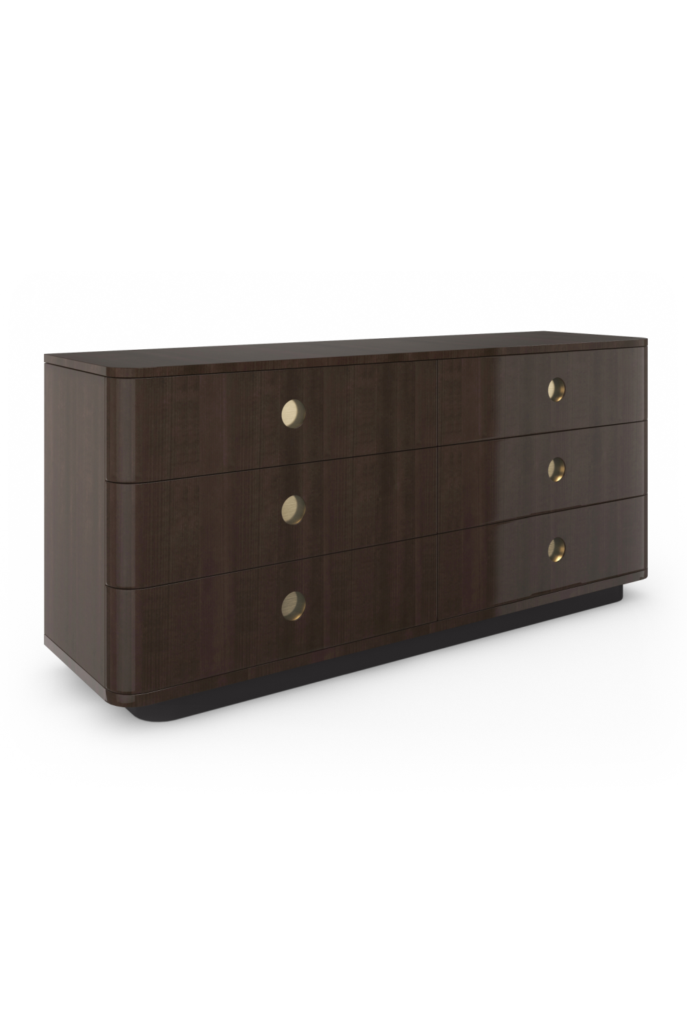 Dark Brown 6-Drawer Dresser | Caracole Bachelor | Oroa.com