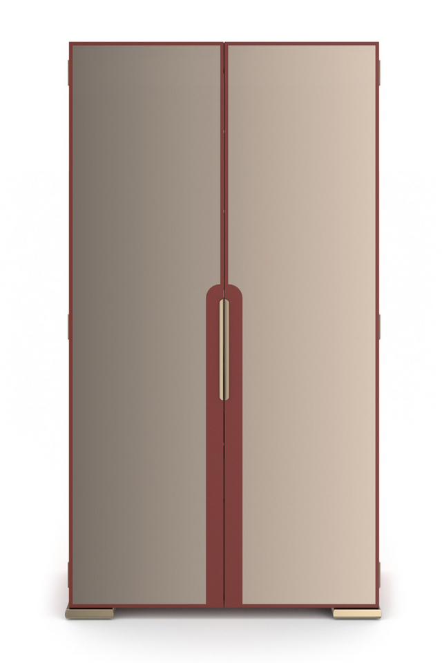 Bronze Mirror 2-Door Cabinet | Caracole Allure | Oroa.com