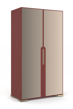 Bronze Mirror 2-Door Cabinet | Caracole Allure | Oroa.com