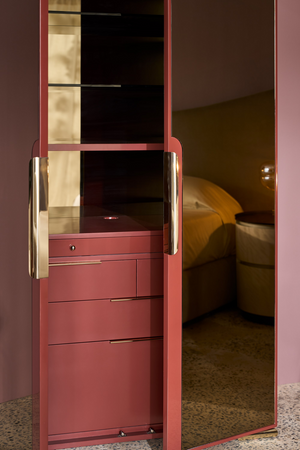 Bronze Mirror 2-Door Cabinet | Caracole Allure | Oroa.com